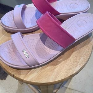 Croc sandals gently used but in good shape. Fun for the summer